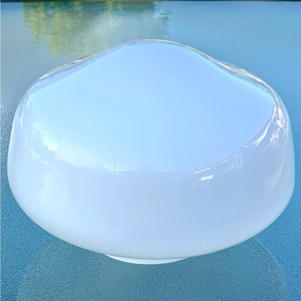 Schoolhouse White Glass 9” Ceiling Light Globe